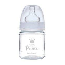 Canpol Butelka szeroka antykolkowa 120ml Royal Baby niebieska